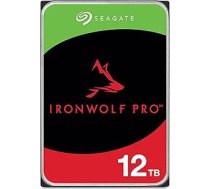 Seagate IronWolf Pro 12TB NAS iekšējais cietais disks 3,5" 7200RPM CMR 256MB Cache SATA 6GB/S + 3 gadu glābšanas pakalpojums Modelis Nr.: ST12000NT001