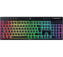 Razer BlackWidow V4 Low-Profile HyperSpeed - bezvadu, plakana mehāniskā spēļu tastatūra (HyperSpeed Wireless & BT, daudzfunkcionāls rotējošais regulators un 11 funkcionālie taustiņi) Oranža slēdži | DE izkārtojums