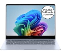 Samsung Galaxy Book4 Edge Galaxy AI klēpjdators, 14 collu displejs, 16 GB RAM, Snapdragon X Elite procesors, 512 GB atmiņa, Copilot+ PC, safīra zils