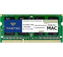 Timetec Hynix IC saderīga ar Apple 4GB DDR3 1600MHz PC3-12800 SODIMM atmiņas atjaunināšana izvēlētajam MacBook Pro, iMac, MacMini