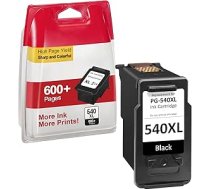 Printera kasetnes 540 XL, saderīgas ar Canon 540 Original, PG-540 XL melnā krāsā ar augstu ražību - izdrukā līdz pat 600+ lappusēm, 540XL priekš Canon TS5150 Printera kasetnes Pixma MG3600 TS5151 TS5100 MG3650s