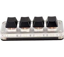 USB tastatūra, programmējama DIY tastatūra ar pielāgotu mehāniskās spēļu programmēšanas makro, vienas rokas OSU standarts spēļu birojam (4