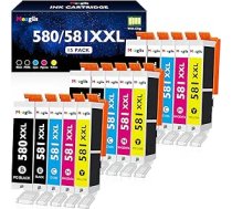PGI-580XXL CLI-581XXL printeru kasetnes saderīgas ar Canon printeru kasetnēm 580 581 XXL Multipack priekš Canon Pixma TS705a TS9550 TR8550 TS6350a TS6350 TS9550a TS6351 TS6250 TS6150 (Pack