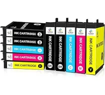 LeciRoba 604XL tintes kasetnes Epson 604xl 604xl Epson Expression Home XP-2200 XP-2205 XP-3200 XP-3205 XP-3205 XP-4200 XP-4205 WF-2910DWF WF-2930DWF WF-2930DWF WF-2935DWF WF-2950DWF printerim (10 gab.)