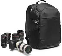 Manfrotto Advanced Fast III profesionāla kameras mugursoma bezspoguļa kamerām ar objektīviem un klēpjdatoram ar maināmiem polsterētiem sadalītājiem, sānu piekļuvi, statīva stiprinājumu