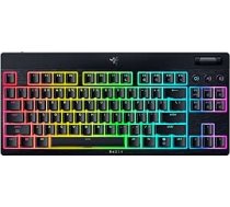 Razer BlackWidow V4 Tenkeyless HyperSpeed Low Profile - bezvadu spēļu tastatūra (HyperSpeed Wireless & BT, Hot-Swap, daudzfunkcionāli rotējošie un funkcionālie taustiņi) Zaļš slēdzis | ASV izkārtojums