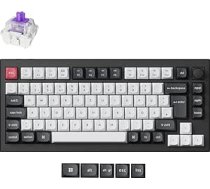 Keychron Q1 HE bezvadu mehāniskā klaviatūra, 75% DE-ISO izkārtojums, QMK/VIA programmējama, pilna alumīnija Bluetooth/Wired RGB karsti maināma Hall efekta Gateron magnēts