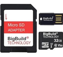 32 GB U3 Micro SDHC atmiņas karte EZVIZ BC1/BC2, BM1, C3N, C3TN, C3W Pro, C8C, C8PF drošības kamerām