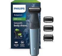 Philips Bodygroom Series 3000 ūdensizturīgs trimmeris intīmām zonām un ķermenim, precīza un ērta skūšanās, pilnīga ķermeņa kopšana, 60 minūšu darbības laiks, modelis BG3027/03