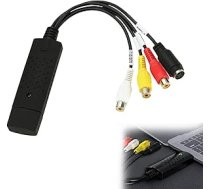1 x USB video uztveršanas karte Plug and Play Audio Grabber USB 2.0 RCA uz USB video pārveidotājs Pārnese DV VCR Hi8 DVD VHS uz digitālo pārveidotāju Saderīgs ar PC TV Mac