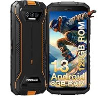 DOOGEE S41 Plus (2024) Āra mobilais tālrunis 8GB + 128GB Octa Core Android 13 Āra viedtālrunis 6300mAh 13MP+ 8MP 5,5 collu HD+ 5G WiFi Āra mobilais tālrunis bez līguma 4G Dual SIM IP68/ IP69K/