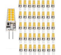 40 G4 4 W LED spuldzes, 400 lm, 4 W aizstāj 40 W halogēna spuldzes, auksti balta 6000 K, 12 V AC/DC, G4 LED spuldze, G4 LED spuldze [E enerģijas klase]