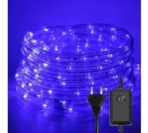LED gaismas caurule āra gaismām, 20 m 480 LED gaismas caurule, ūdensizturīga LED šļūtene, zila, ar taimeri un 8 režīmiem, āra iekštelpu svinībām, kāzu, kāzu un Ziemassvētku dekorēšanas gaismai