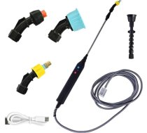 Akumulatora spiediena smidzinātājs, elektriskais spiediena smidzinātājs, dārza smidzinātājs, spiediena smidzinātājs ar 5 V akumulatoru, elektriskais laistīšanas stienis ar 3 sprauslām un 5 m šļūteni, smidzinātājs dārzam, pagalmam, zālie