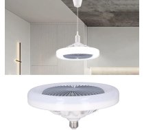 Pongnas griestu ventilatori ar lampu, griestu ventilatora gaisma, regulējama LED ventilatora lampa bērnu istabai, guļamistabai (85-265V) - E27 30W, klusa (9,8 collas diametrs)