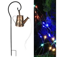 Saules spuldzes Solarleuchten Saules spuldzes Solar Gießkanne mit kaskadierenden Lichtern Schmetterling Wasser Terrasse Lampen für Garten