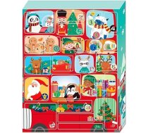 Ziemassvētku Adventes kalendārs 2025, satur 24 pārsteigumus, ietver ekskluzīvu izdzēšamu pildspalvu, daudzkārt lietojams kalendārs, izturīgs, 33 x 39 x 6,7 cm, izturīgs misiņa velosipēda zvans