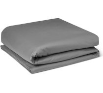 Amazon Basics - Super mīksts, 400 pavedienu kokvilnas sega 135 x 200 cm, tumši pelēka, vienkārša