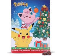 Wawi Adventes kalendārs Peppa Pig, Pokemon vai Mickey Mouse - 24 Adventes durvis, pildītas ar piena šokolādi (75 g) - Adventes kalendārs ar Ziemassvētku rotājumu krāsošanai un griešanai (Pokemon)