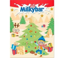 Milkybar White Chocolate Ziemassvētku Adventes kalendārs 85 g Svētku atpakaļskaitīšanas kārums Ziemassvētku šokolādes dāvana