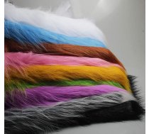 Mākslīgo kažokādu audums Long Stack 12 cm Luxury Shag audums amatniecības Foto Prop Background Fursuit paklāji Kostīmi Modes apdare Cosplay 50 x 170 cm Krāsa: 13 Pink