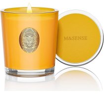M&SENSE Aromatizētas sveces stiklā Mango Musk, 290 g aromātiskās sveces, dabīgās sojas sveces, krāsainas sveces dāvanas sievietēm un vīriešiem, aromterapijas sveces relaksācijai, 10,2 oz, 55 stundas degšanas laiks