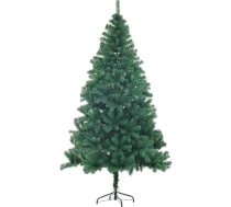 Mākslīgā Ziemassvētku eglīte, mākslīgā Ziemassvētku egle ar metāla statīvu, zaļa, 500 zaru gali, iepakojumā pa 1 (150 cm/5 pēdas)