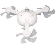 Ventilatora gaisma ar tālvadības pulti, 3 galvas, 3 vēja ātrumi, 3 krāsas, aptumšojama spuldzīte, ieskrūvējams E26 E27 pamatnes griestu ventilators ar E26 E27 pamatni