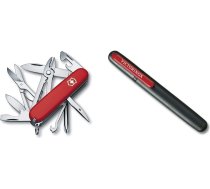 Victorinox Deluxe kabatas nazis ar 17 funkcijām, Phillips skrūvgriezis, kombinētās knaibles, šķēres, sarkans