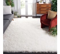 SAFAVIEH Shaggy paklājs viesistabai ēdamistabai guļamistabai Luxe Shag Collection High Pile Ivory 200 x 300 cm