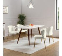 Dining Room Chairs Set of 4 Upholstered Dining Room Modern Velvet Kitchen Chairs with Backrest, Ergonomic Chair with Golden Legs, Dining Room Chair for Living Room, Kitchen, Bedroom