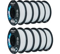 Creality CR-PETG filaments 1,75 mm 10 kg, 3D printeru filaments PETG vakuuma iepakojumā, balts, 10 x 1 kg spole