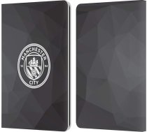 Head Case Designs Oficiālais Manchester City Man City FC melnbalts mono emblēma Ģeometrisks ādas maku vāciņš Savietojams ar Kindle Paperwhite 1 / 2 / 3
