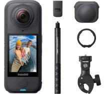 Insta360 X4 Air motocikla MultiView komplekts – 165 g viegls 8K 360° kameras neredzams selfiju nūjiņa maināmi objektīvi ierakstīšana un izlīdzināšana integrēta vēja aizsardzība, FlowState stabilizācija