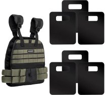 Taktiskais regulējams svara veste ar svara plāksnēm, ātri noņemama spēka treniņu svara skriešanas treniņu veste vīriešiem un sievietēm, regulējama no 12 līdz 32 mārciņām