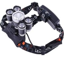 Galvas lente LED lukturis 5x CREE T6 8000LM Ūdensizturīgs Riteņbraukšana Alpīnisms Speleoloģija Pārgājieni Mehānika DIY