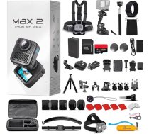 GoPro MAX 2 8K 360 Action kamera (MAX2) – maināmi objektīvi | HyperSmooth stabilizācija | ūdensizturīga līdz 5 m | POV režīms ceļojumiem un vlogiem ar 50 daļu piederumu komplektu + 64