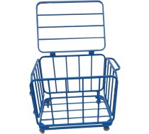 Saliekamais sporta bumbu uzglabāšanas plaukts ar vāku, pārnēsājams basketbola grozs garāžai, skolai, pagrabam, ideāli piemērots sporta inventāra uzglabāšanai un telpas taupīšanai