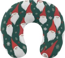 Ziemassvētku tradicionālais ceļojuma spilvens kakla atbalstam, atmiņas putas, U formas spilvens, mīksts, ērts, ceļojuma kakla spilvens, guļamspilvens, ceļojuma piederumi lidmašīnām, automašīnām, birojiem