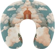 Ziemassvētku eglīte mākoņos Ceļojuma spilvens Kakla spilvens Atmiņas putu U formas spilvens Mīksts, ērts ceļojuma kakla spilvens Miega spilvens Ceļojuma piederumi lidmašīnām, automašīnām, birojiem