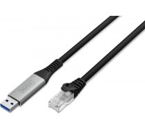 Kabeļa adapteris usb-a - rj45 cat 6a s/ftp, 1 gbit/s, usb 3.2 gen1, lszh, 3m