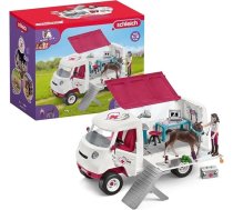 SCHLEICH 42439 „Horse Club“ mobilais veterinārārsts ar Hanoveras šķirnes kumeļu, 37 daļu rotaļu komplekts ar zirga figūriņu un pilnībā kustīgu veterinārārsta figūriņu, rotaļlieta bērniem no 5 gadu vecuma