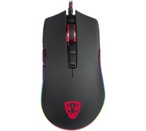 MOTOSPEED V70 spēļu pele, melna, 12 000 DPI, ar RGB apgaismojumu