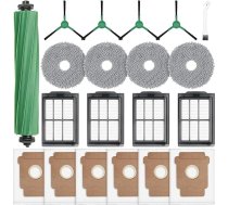 20 piederumi iRobot Roomba Plus 405/505 kombinētajam putekļsūcējam-robotam, 6 putekļu maisiņi, 4 sānu birstes, 4 drāniņas, 4 filtri, 1 galvenā birste, 1 tīrīšanas birste