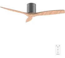 Cecotec EnergySilence Aero 5400 Classic Iron&LightWood griestu ventilators ar tālvadības pulti, 132 cm (52 collas), līdzstrāvas motors, 3 lāpstiņas, 6 ātrumi, taimeris līdz 8 stundām, ziema