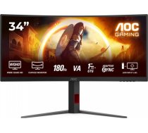 Monitors cu34g4 34 collu 180hz izliekts va hdmix2 dp ir