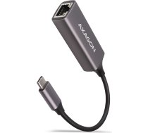 Axagon Ade-trc gigabitu Ethernet adapteris, usb-c 3.2 gen 1, automātiska uzstādīšana, metāls, titāna pelēks