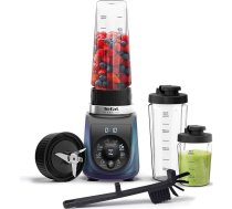 Tefal Blend Up Jaudīgs mini mikseris, klusuma režīms, 1000 W, 8 automātiskie iestatījumi, automātiskā tīrīšanas programma, "On the Go" pudeles BL19H4G0 Boreal Blue