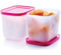 Tupperware Essentials Freezer Mates 2 gab. pārtikas uzglabāšanas trauku komplekts - 1,1 l - organizē saldētavas telpu - hermētisks un neaizsalstošs vāks - izturīgs un atkārtoti lietojams - viegli saliekams kaudzē
