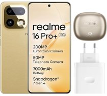 realme viedtālrunis 16 Pro+ 5G 256GB 8GB Master Gold INT+NFC RMX5131 EU AMZ
